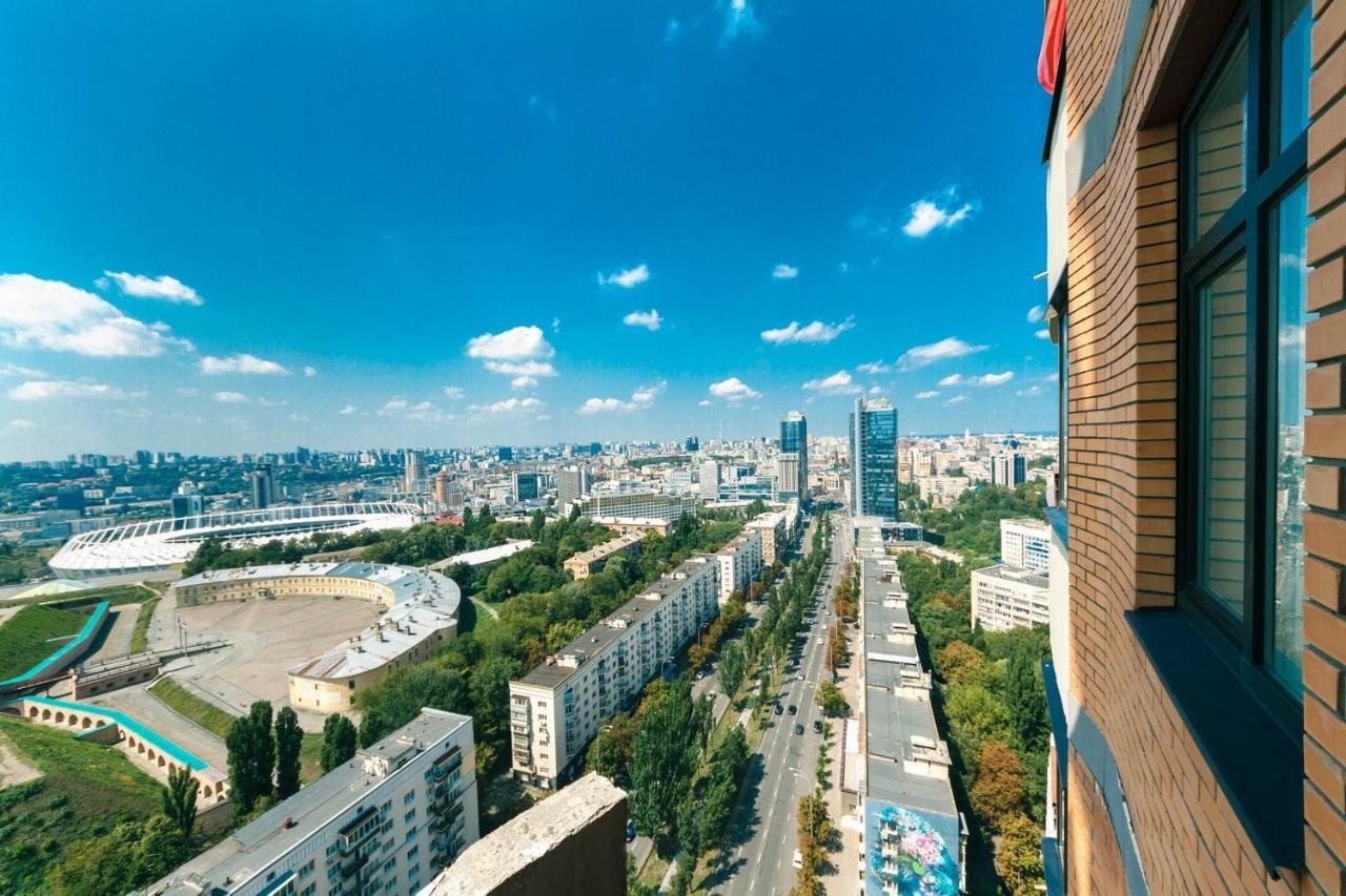 Vip In A New Building Near Lesi Ukrainki 7A Apartman Kijev Kültér fotó